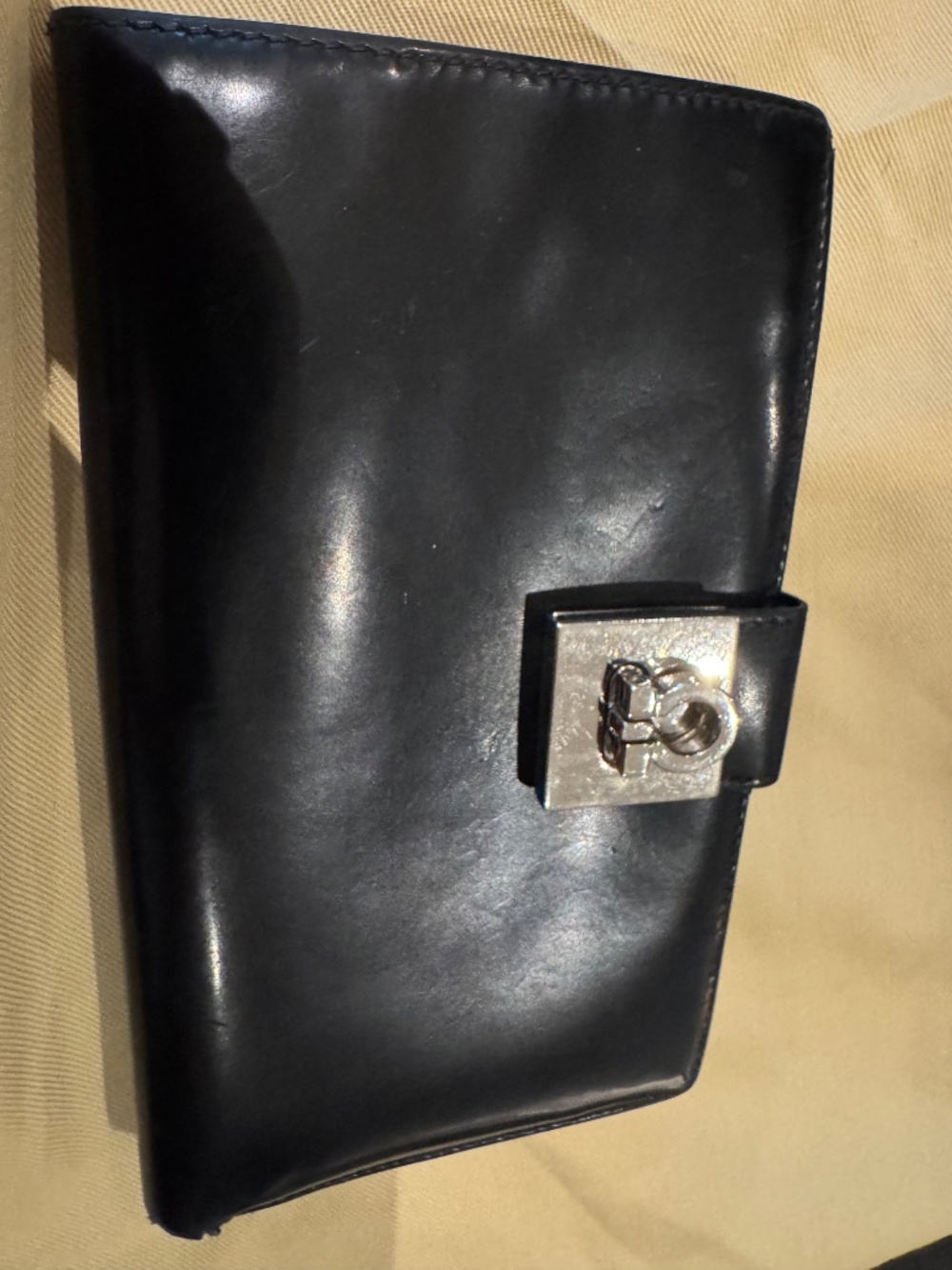 Salvador Ferragamo Wallet in black leather